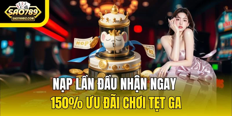 Nạp lần đầu nhận ngay 150% ưu đãi chơi tẹt ga